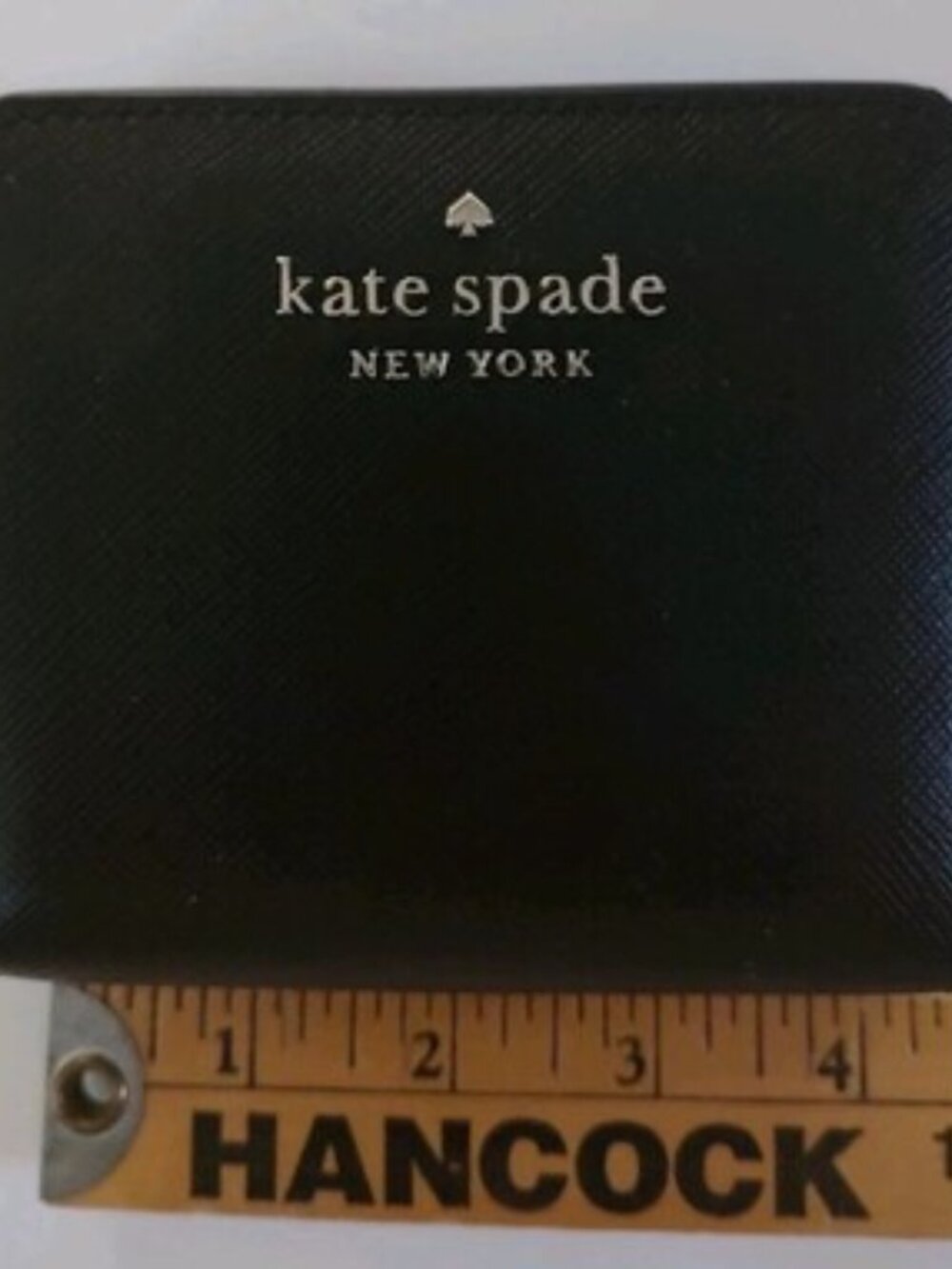 KATE SPADE Small Black Leather All- Around Zip Billfold Wallet